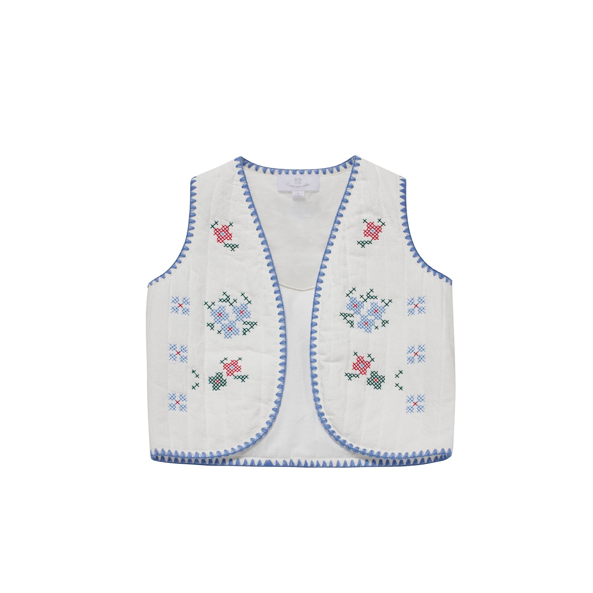 Cera Una Volta White Victoria Gilet on Sale