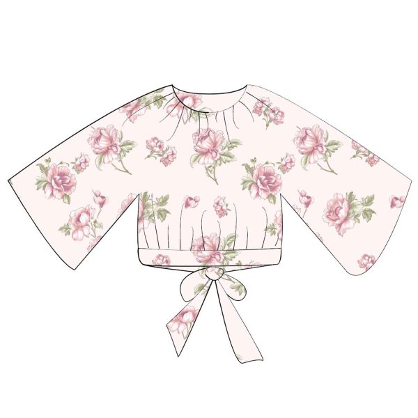 Hev Pink Silk Printed Top Sale