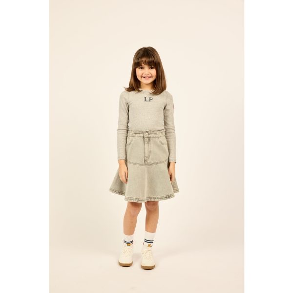 Little Parni Grey Girls Est Long Sleeve Tshirt (K510) Supply - Image 2