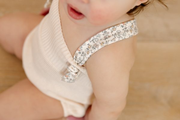 Bee & Dee Organic Ditsy Romper-Champagne Pink Cheap - Image 3