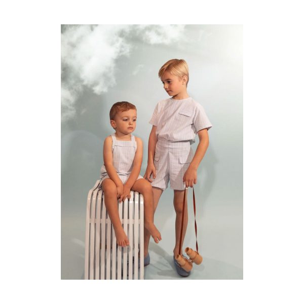 Belati NOUGAT STRIPED BABY OVERALL Online now - Image 2