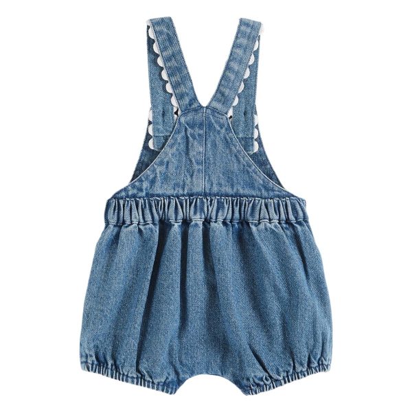 Emile Et Ida Denim Salopette Courte Discount - Image 2