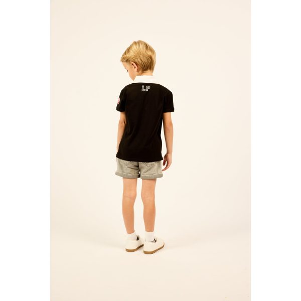 Little Parni Black Boys Est Polo (K513) Fashion - Image 3