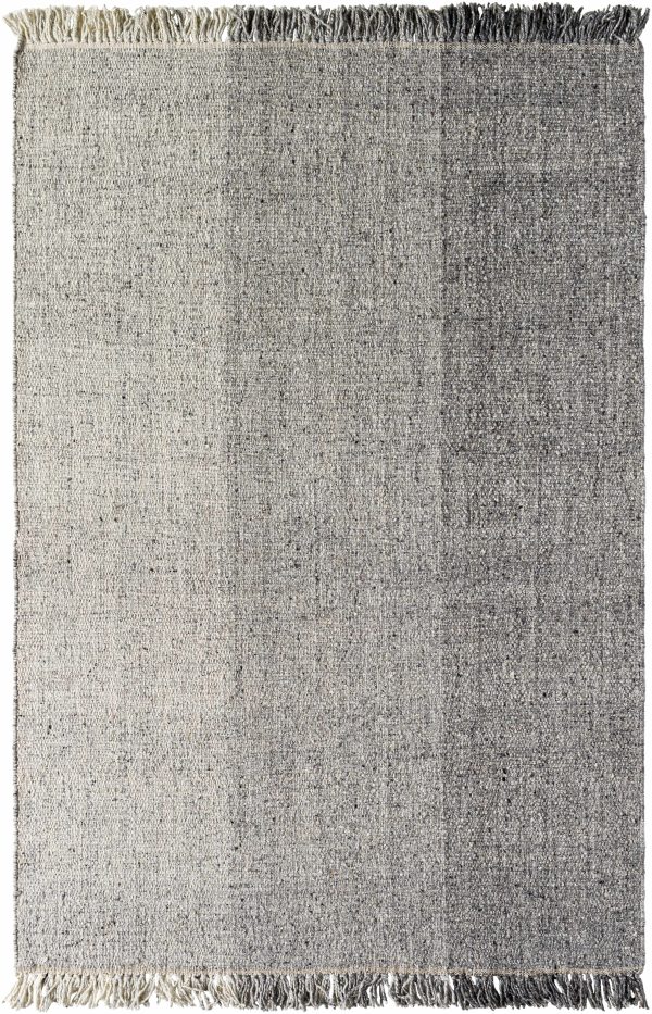 Sample Penha Gray Monochrome Wool Area Rug For Sale