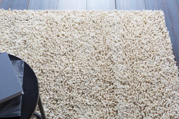 Oakridge Tingly Shag Wool Rug - Solid Cream For Cheap - Image 4