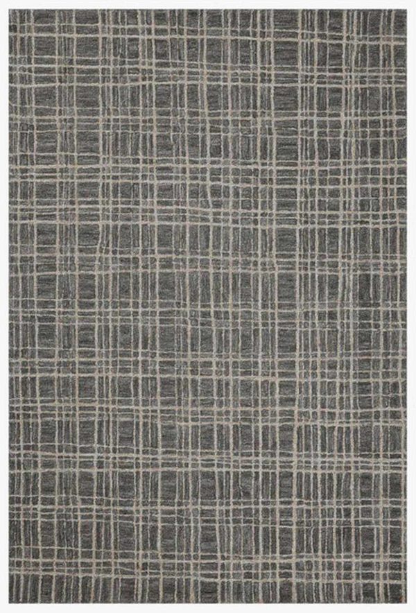 Loloi Polly POL-11 Graphite Pebble Wool Rug Sale - Image 2