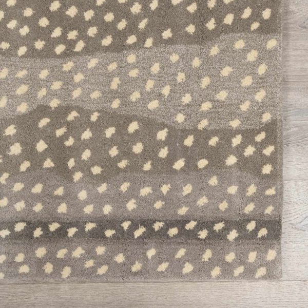 Oakey Deer Printed Wool Rug For Sale - Image 5